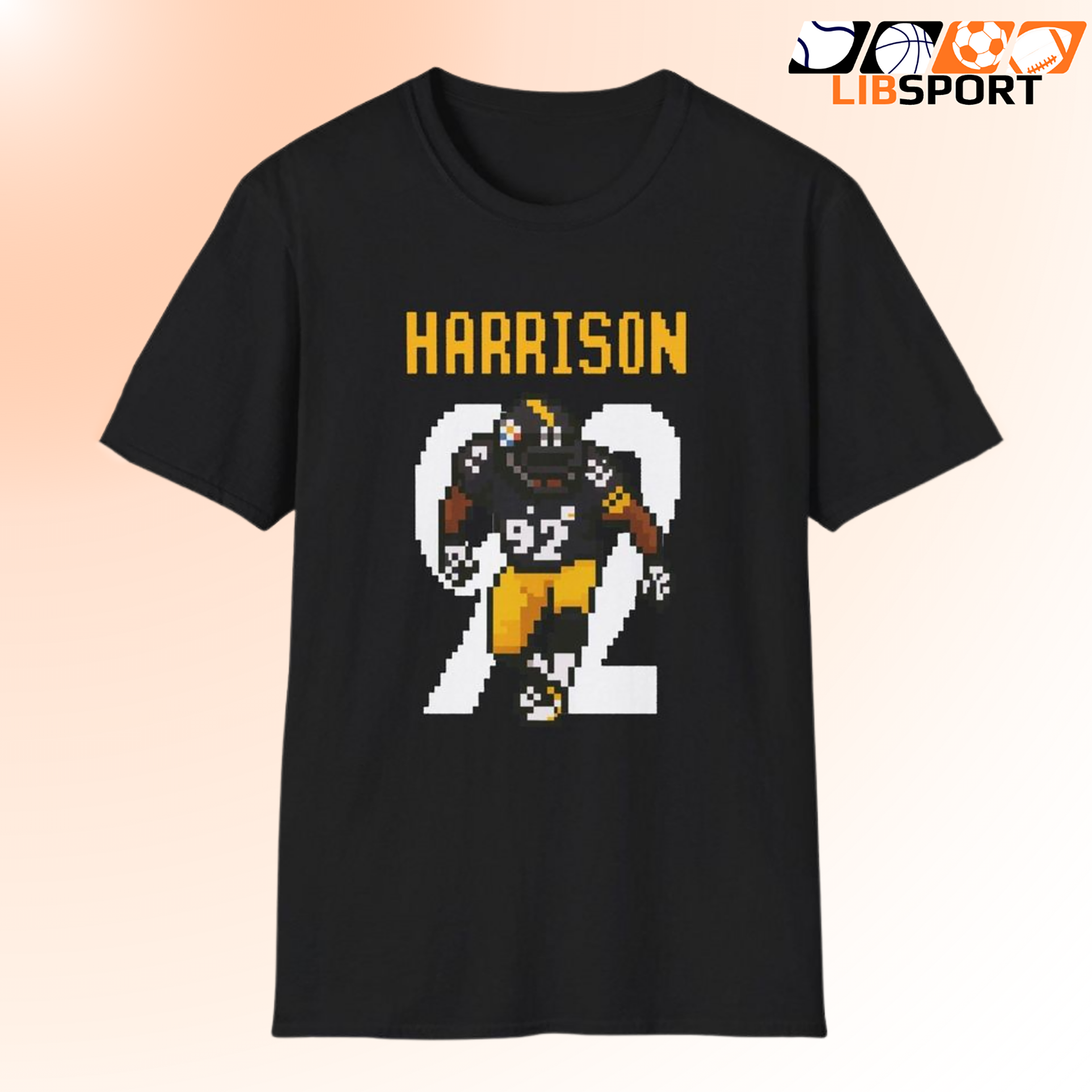 James Harrison Shirt, Pittsburgh Steelers T-Shirt, Retro Football Tee
